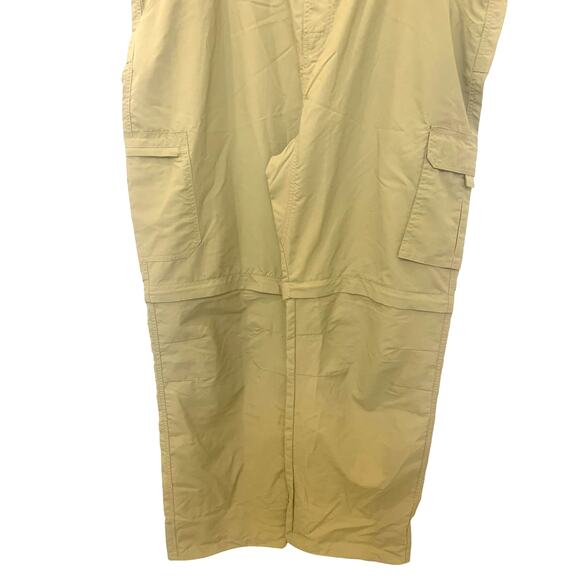 Mens Cargo Golf Pants 42/31 Green Utility Outdoor Elastic Waist Belt Zip Pocket - Picture 7 of 9